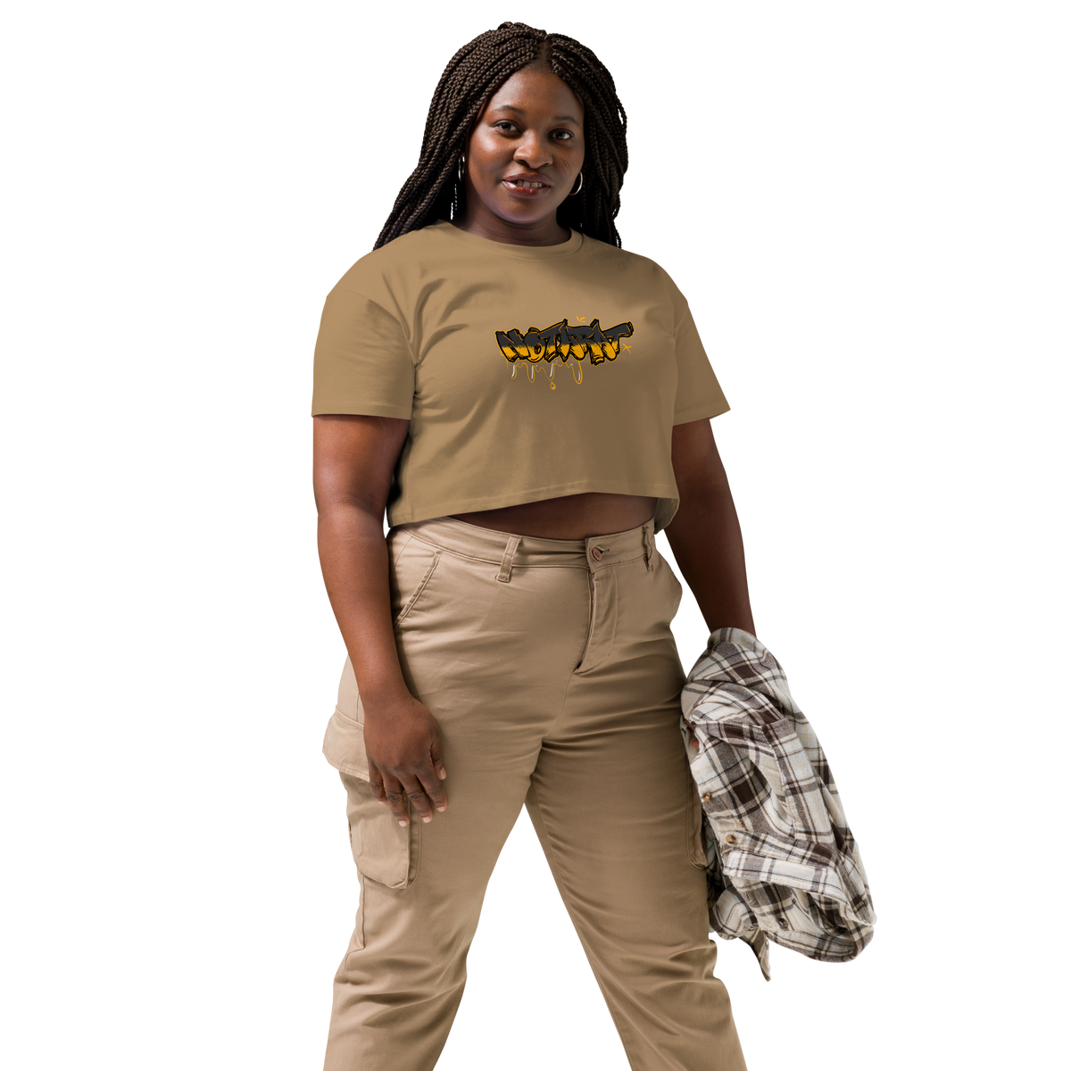 'Notaffiti Gold' crop top