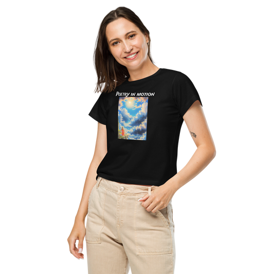 Women’s Notarat "Poetry in motion" high-waisted t-shirt