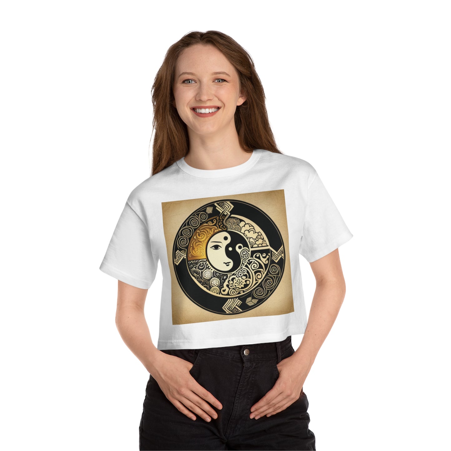 DG92xNotaratxChampion Women's Heritage Cropped T-Shirt