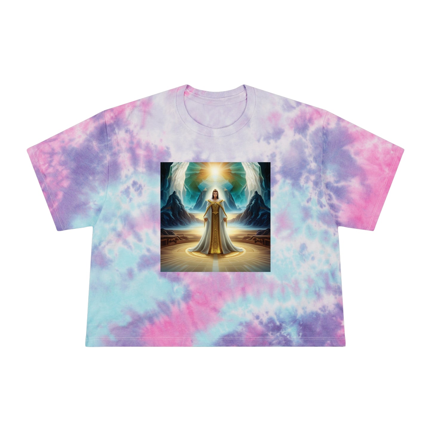 DG92xNotarat Women's Tie-Dye Crop Tee