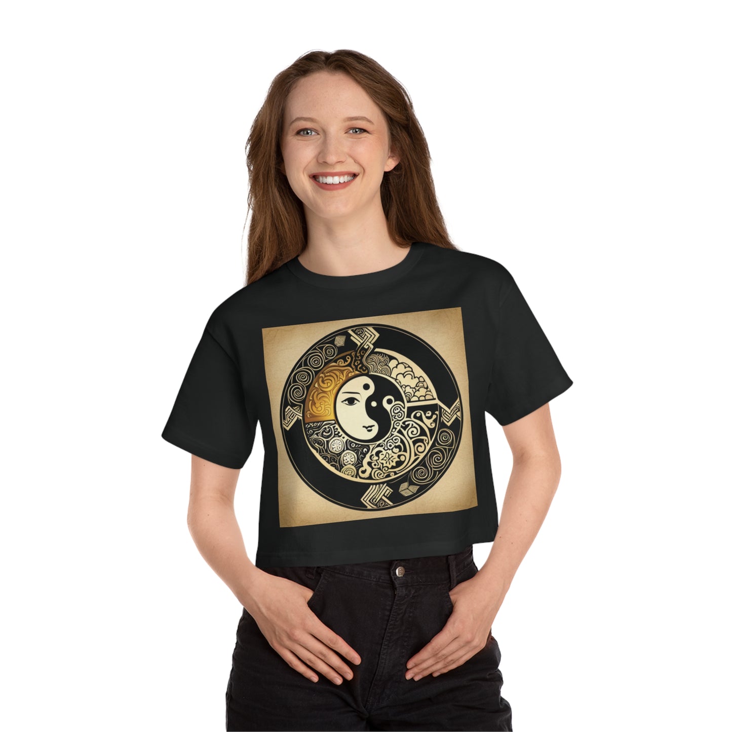 DG92xNotaratxChampion Women's Heritage Cropped T-Shirt