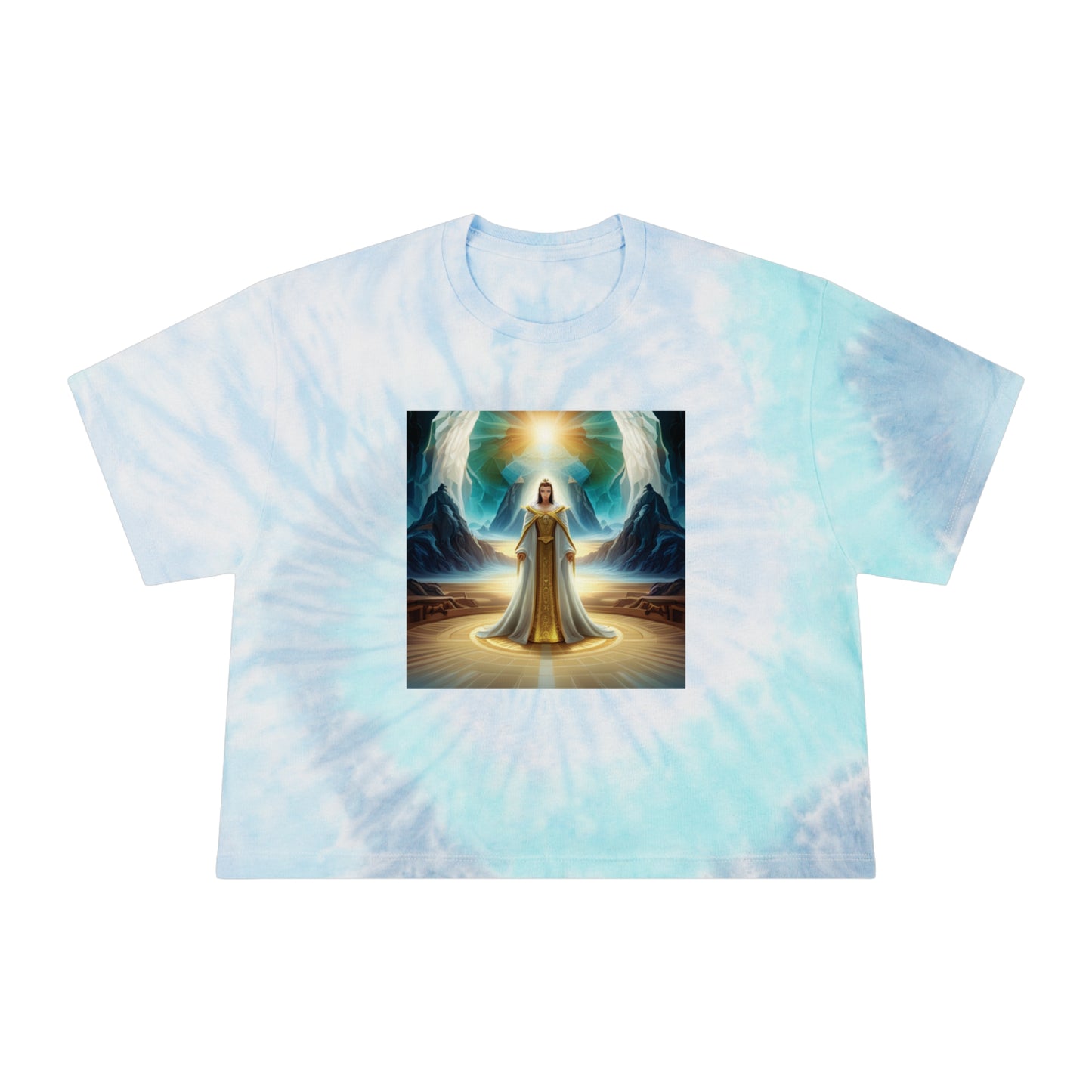 DG92xNotarat Women's Tie-Dye Crop Tee