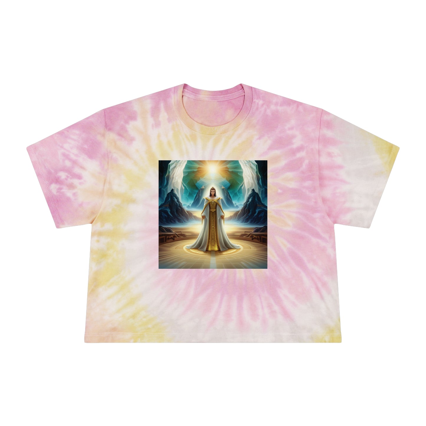 DG92xNotarat Women's Tie-Dye Crop Tee