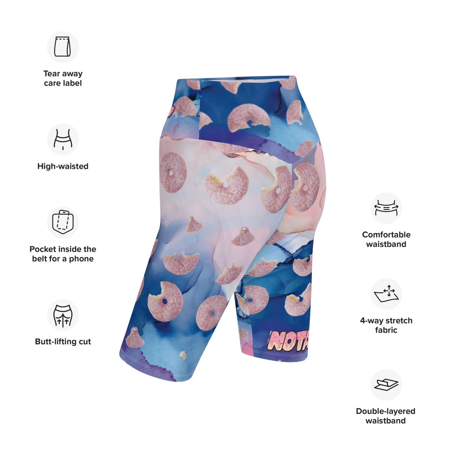 Notarat ''SnacPac" Doughnut Biker Shorts