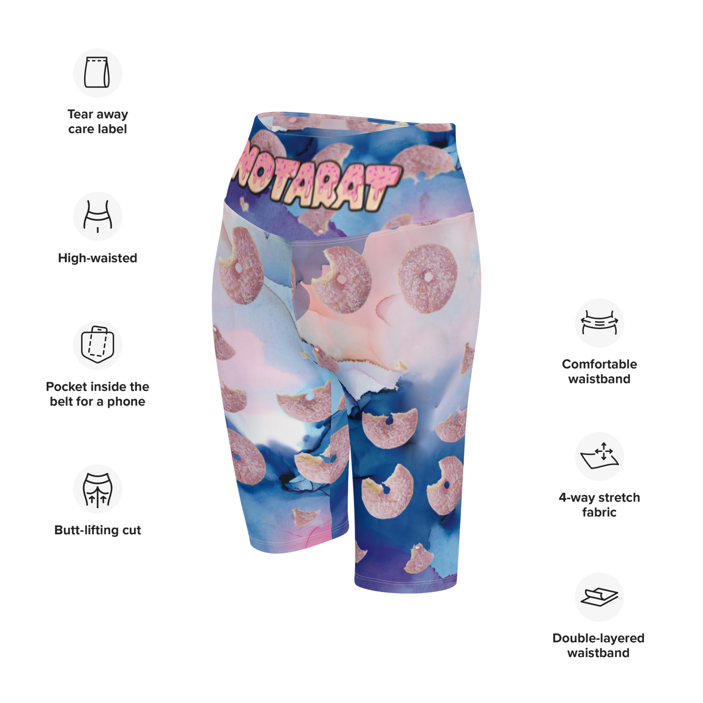 Notarat ''SnacPac" Doughnut Biker Shorts