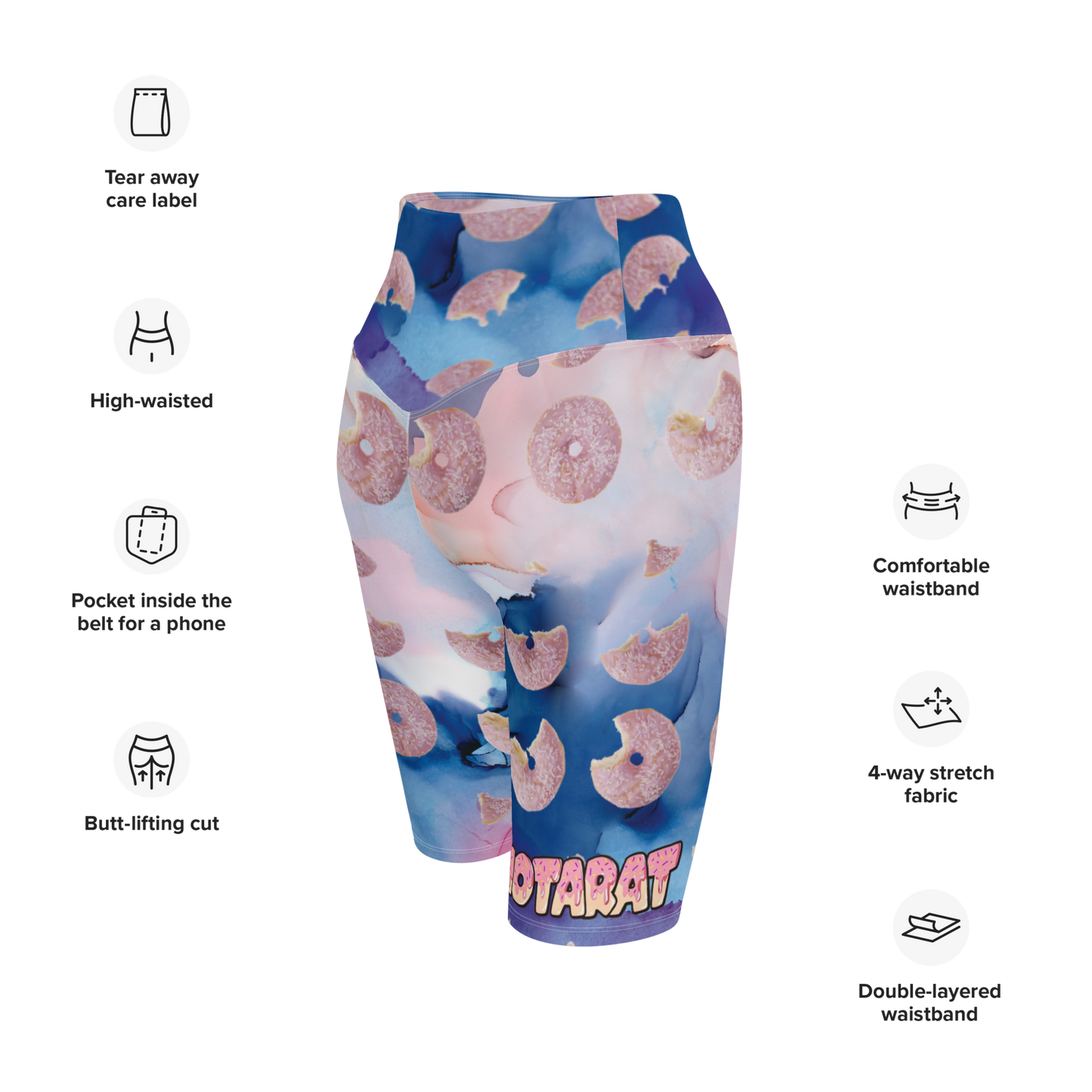 Notarat ''SnacPac" Doughnut Biker Shorts