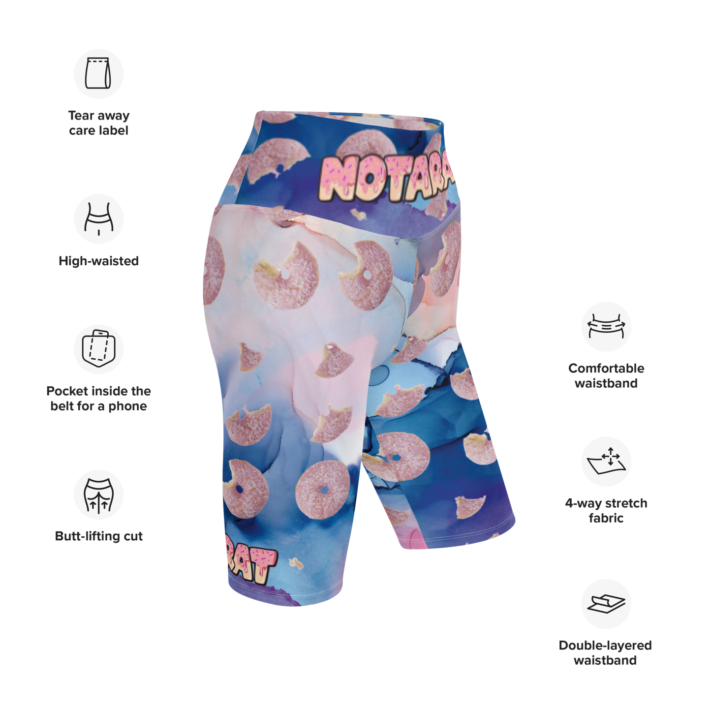 Notarat ''SnacPac" Doughnut Biker Shorts