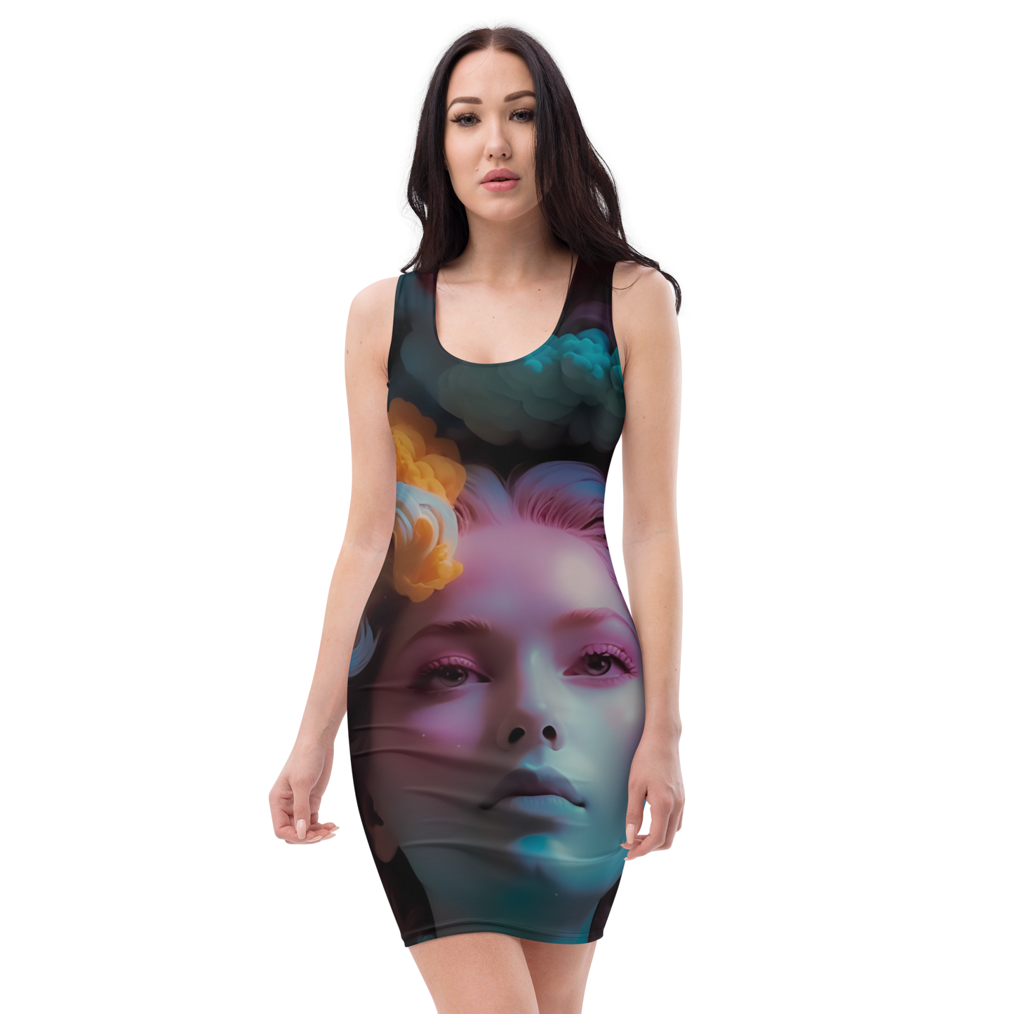 Notarat "Head in the clouds" Bodycon dress By: B L A C K C A L L A H