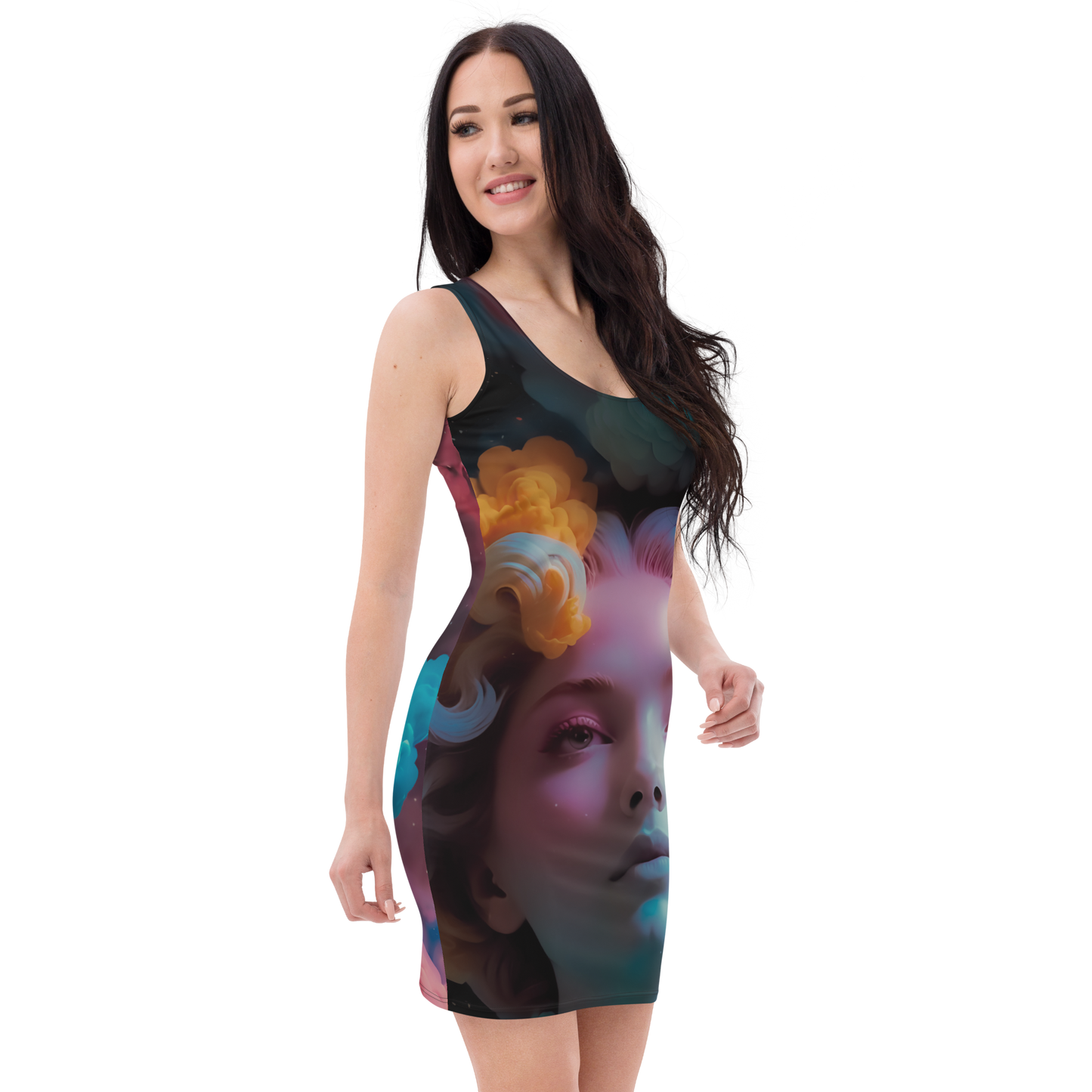 Notarat "Head in the clouds" Bodycon dress By: B L A C K C A L L A H