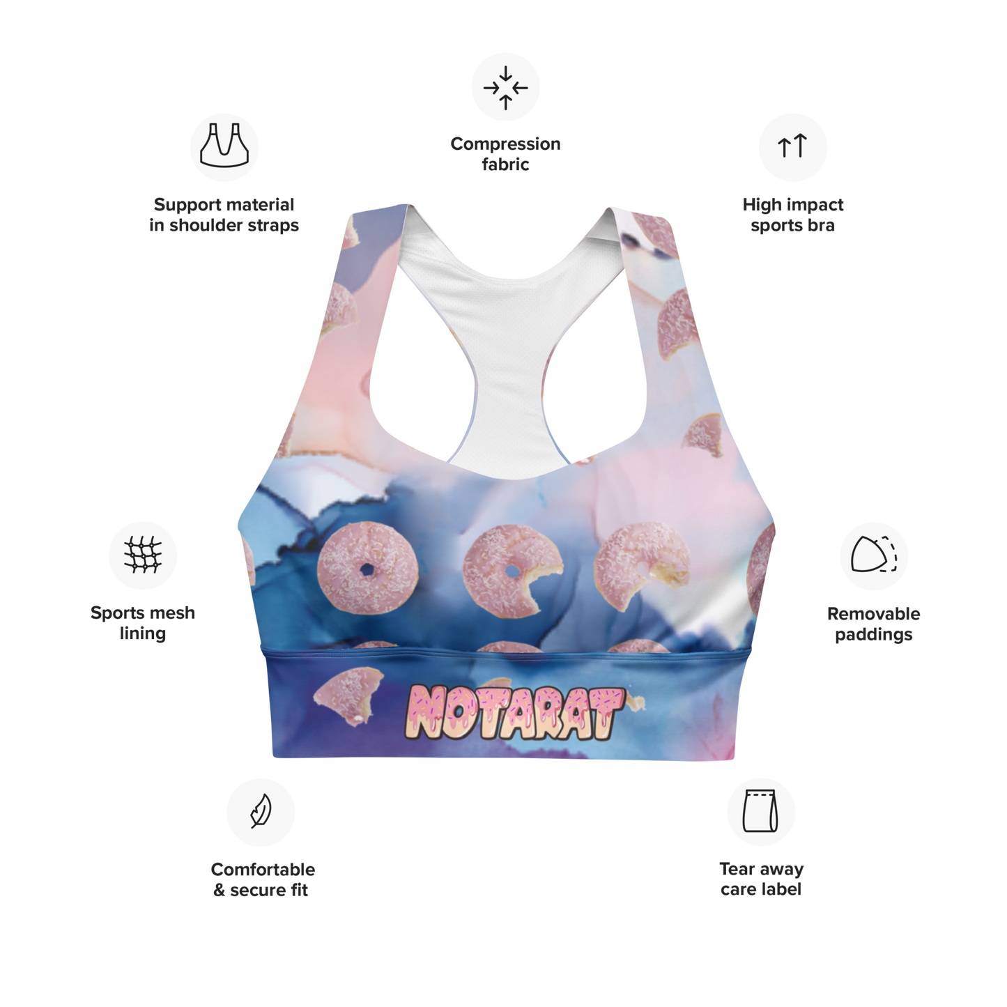 Notarat "SnacPac" Doughnut sports bra