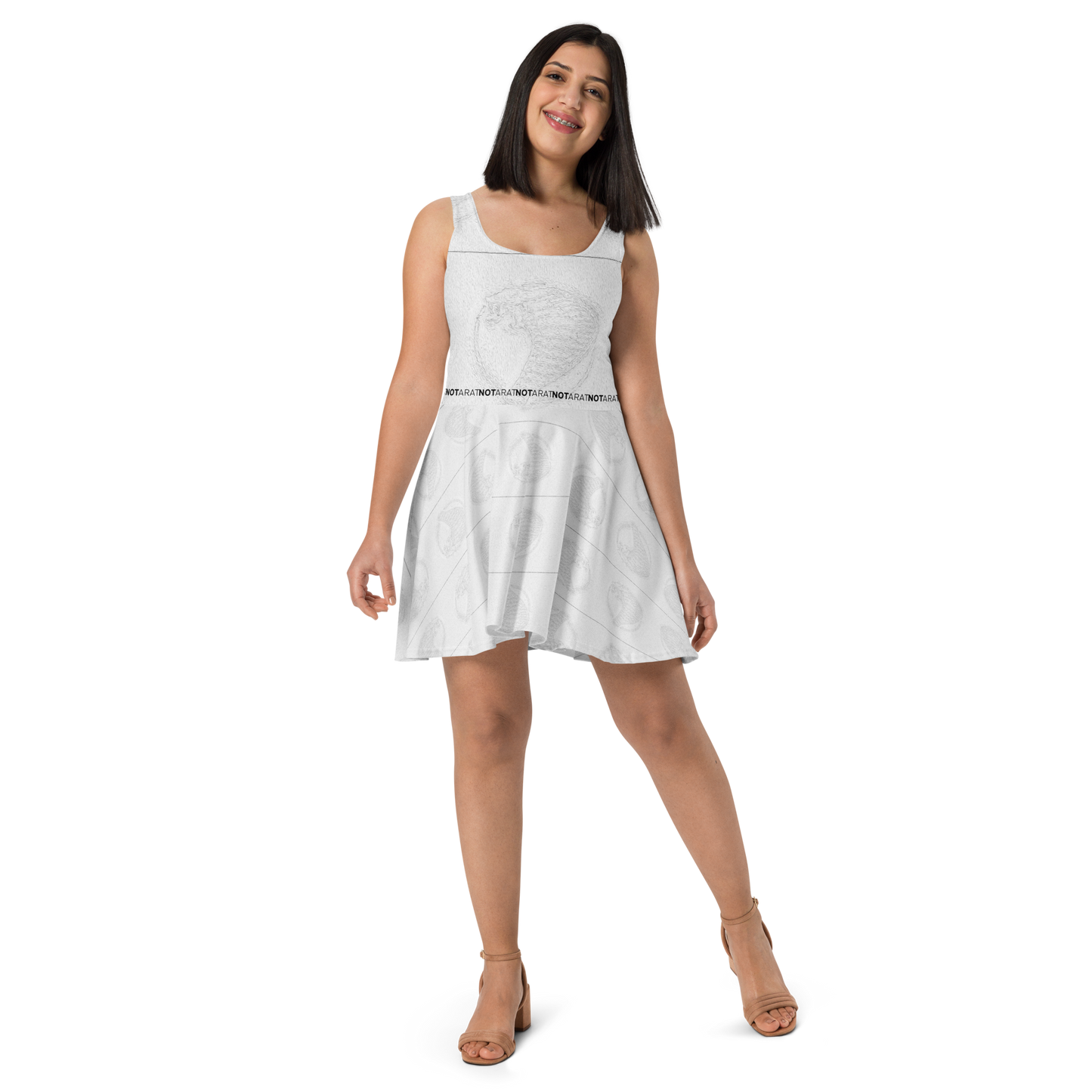 Notarat "cream" Skater Dress