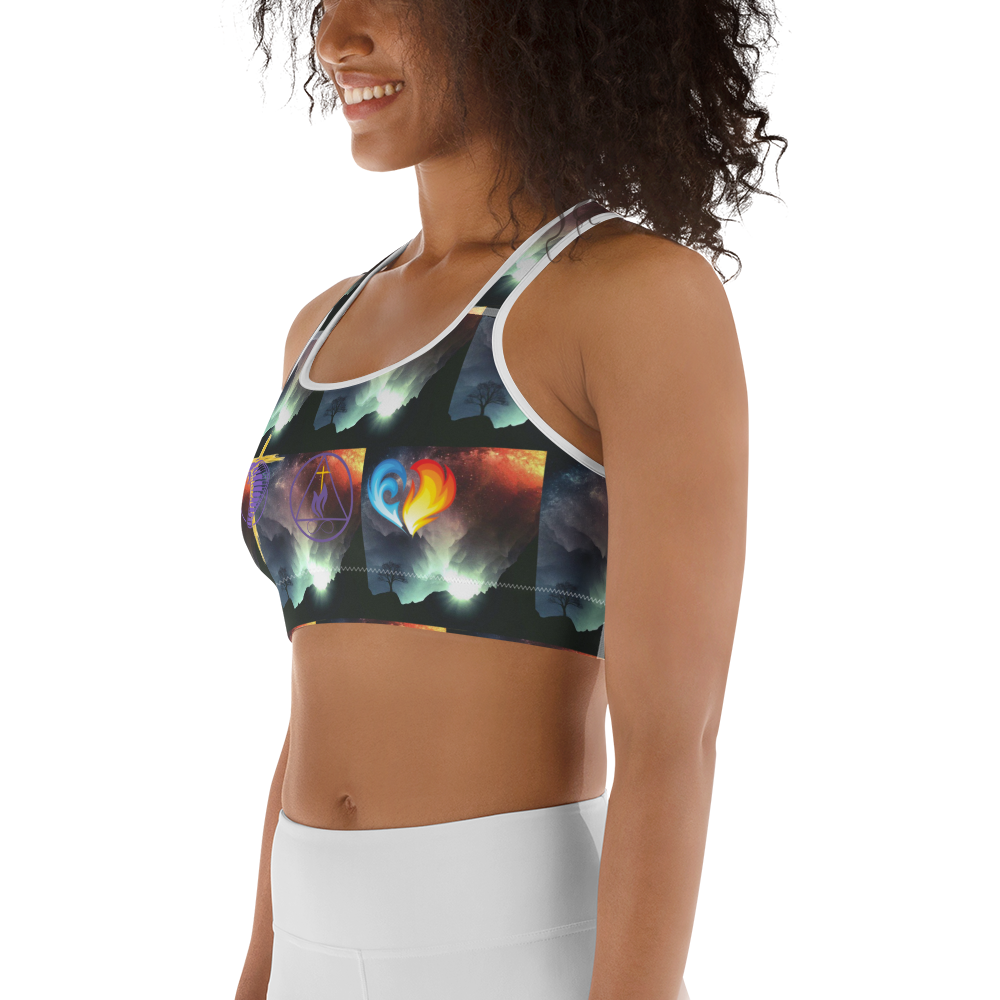 Notarat twin flame "Astro lovers" Sports bra