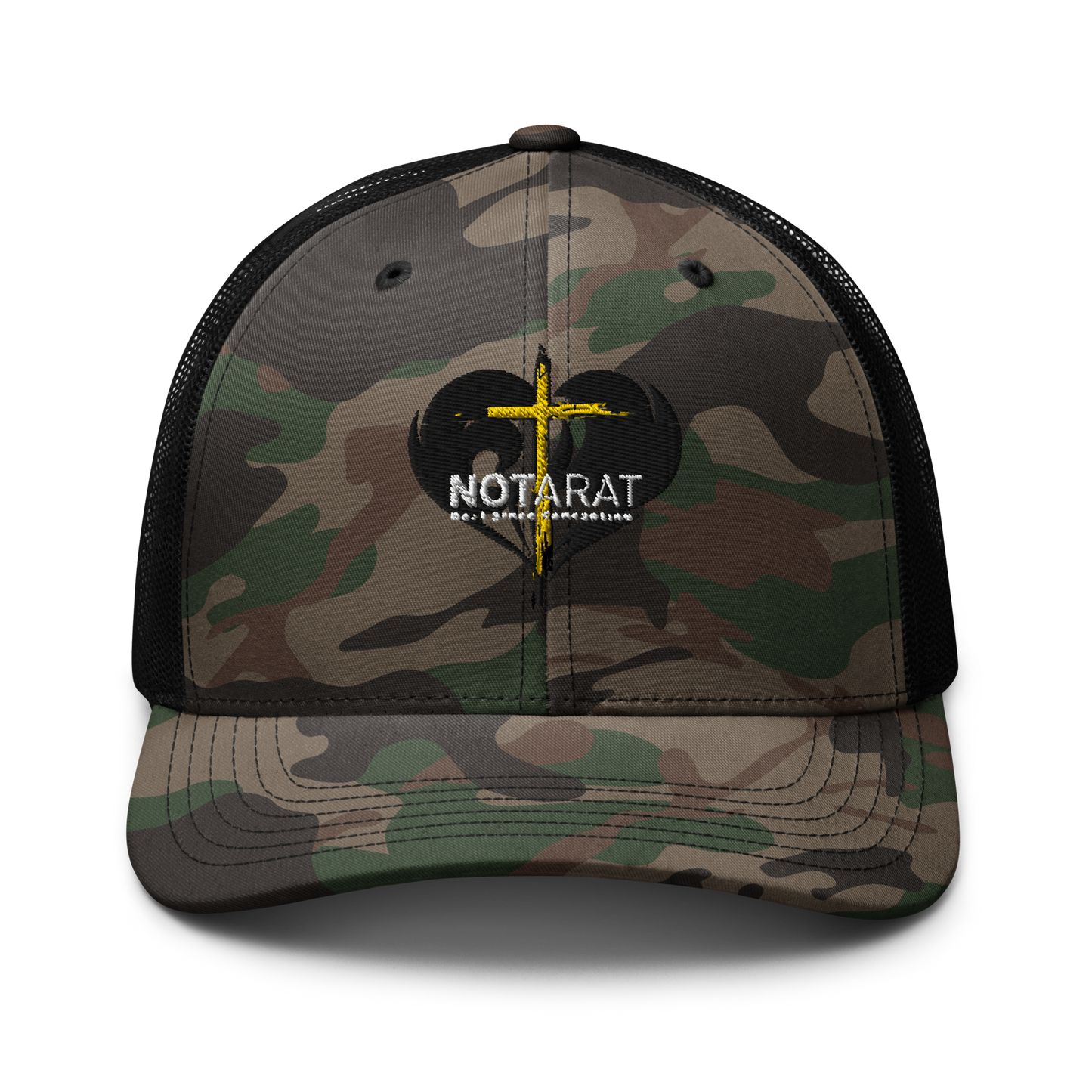 Camouflage twin flame hat