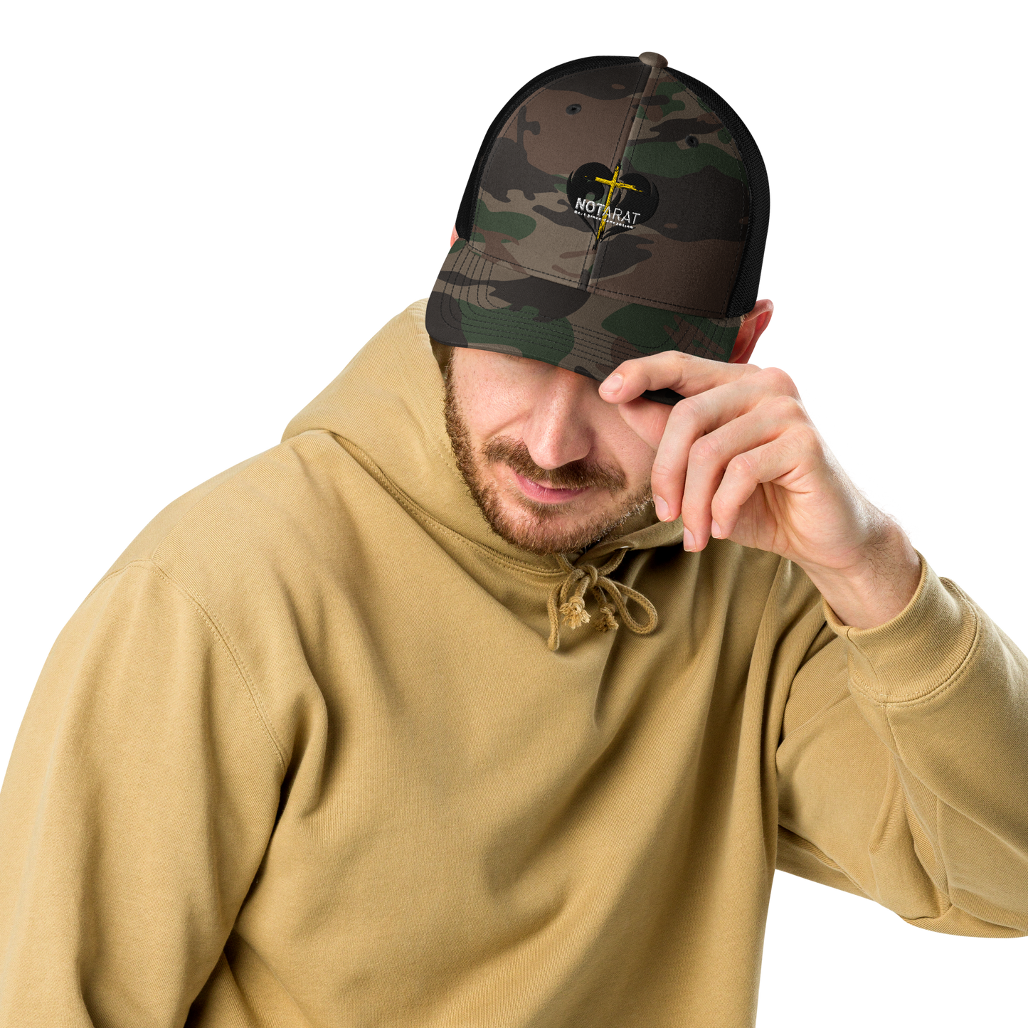 Camouflage twin flame hat