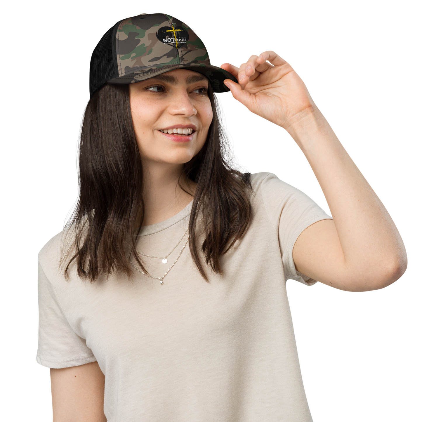 Camouflage twin flame hat