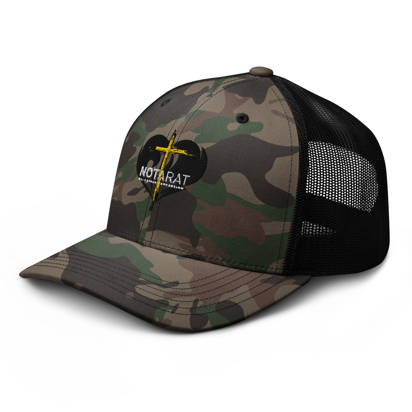 Camouflage twin flame hat