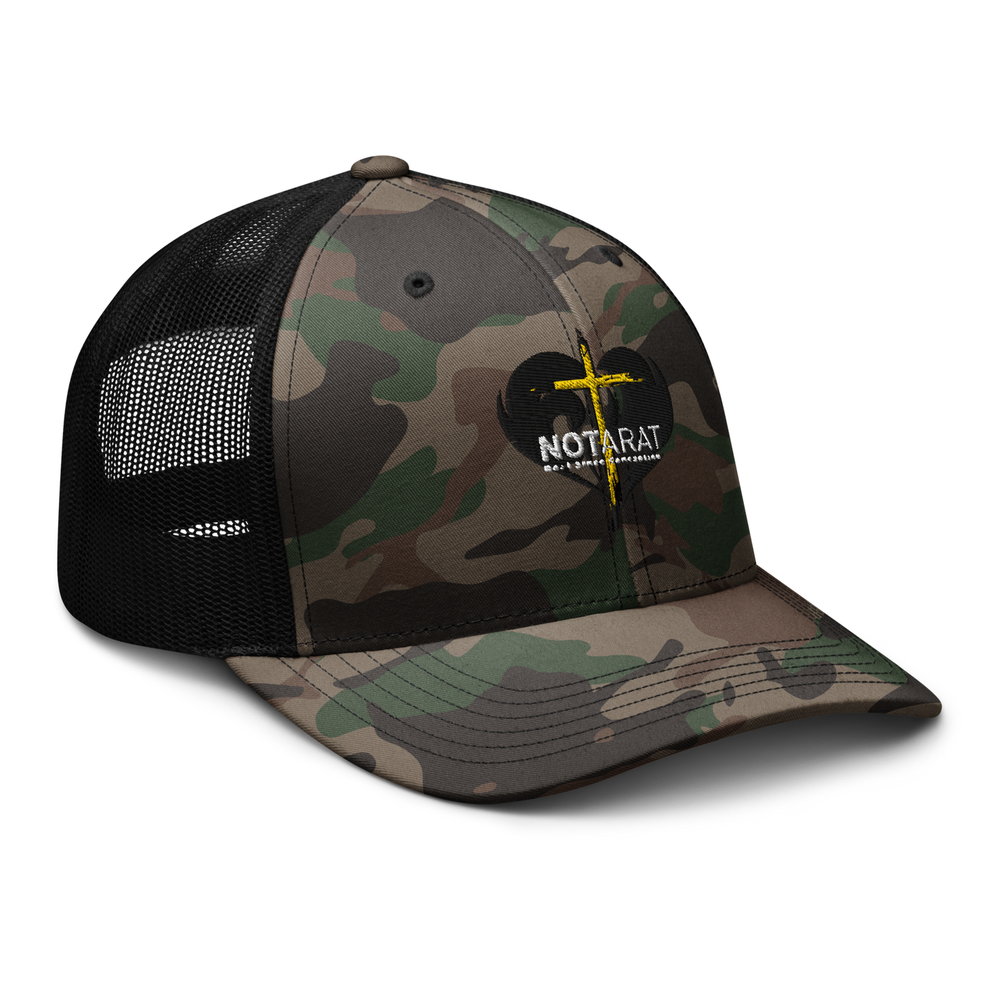 Camouflage twin flame hat