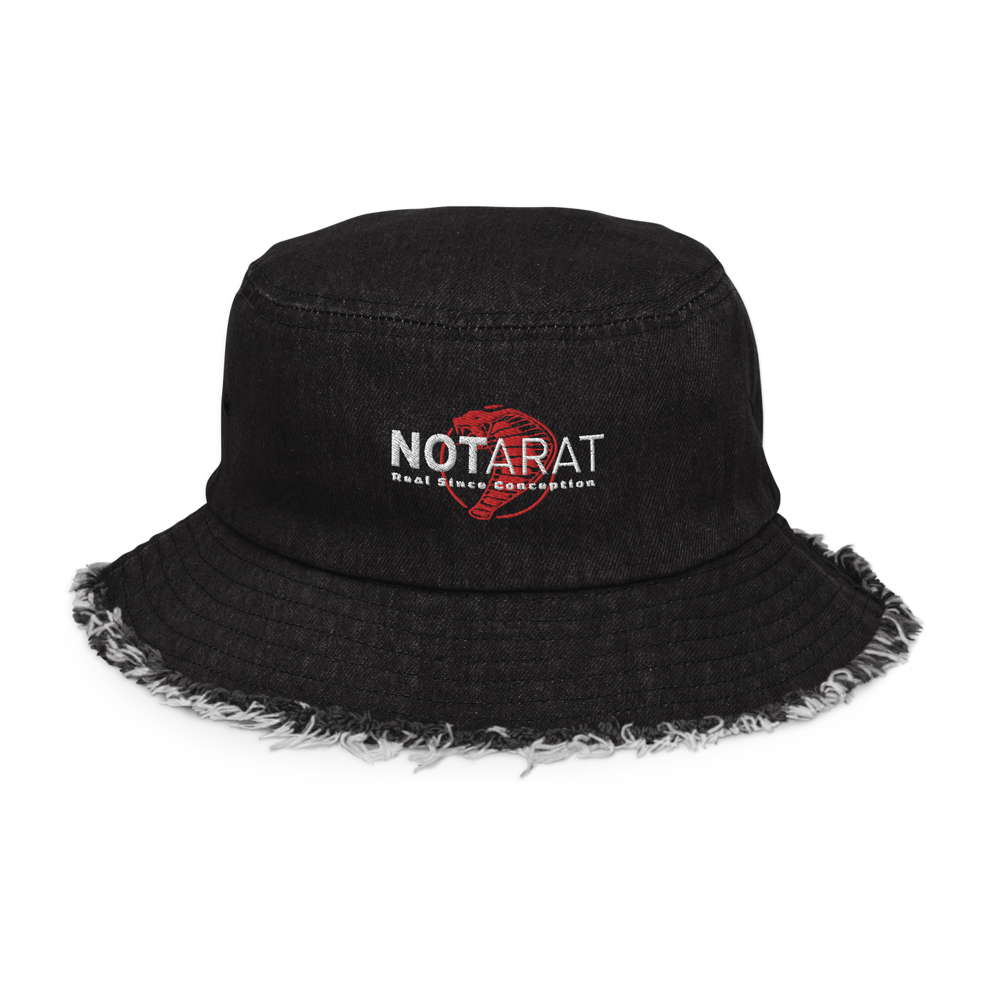 Notarat Distressed denim bucket hat