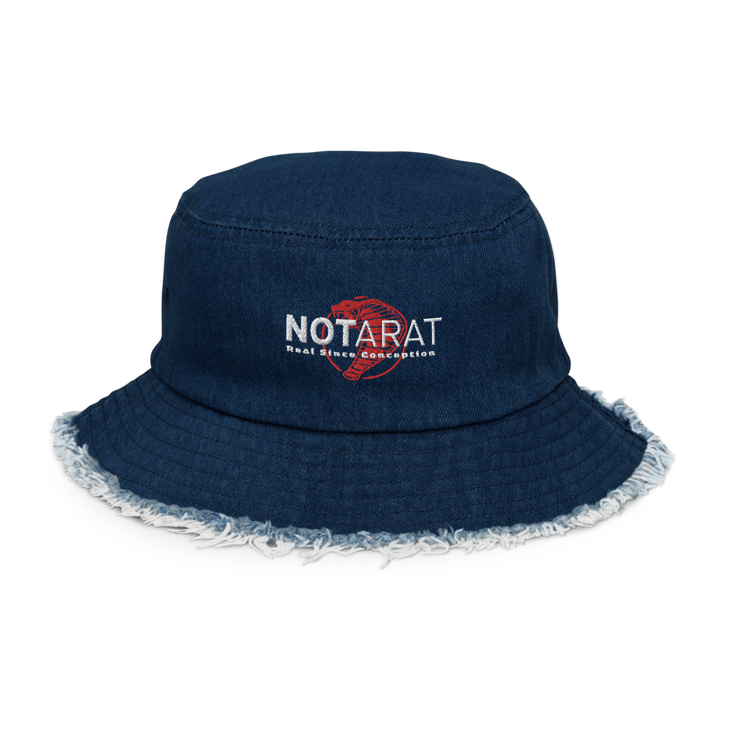 Notarat Distressed denim bucket hat