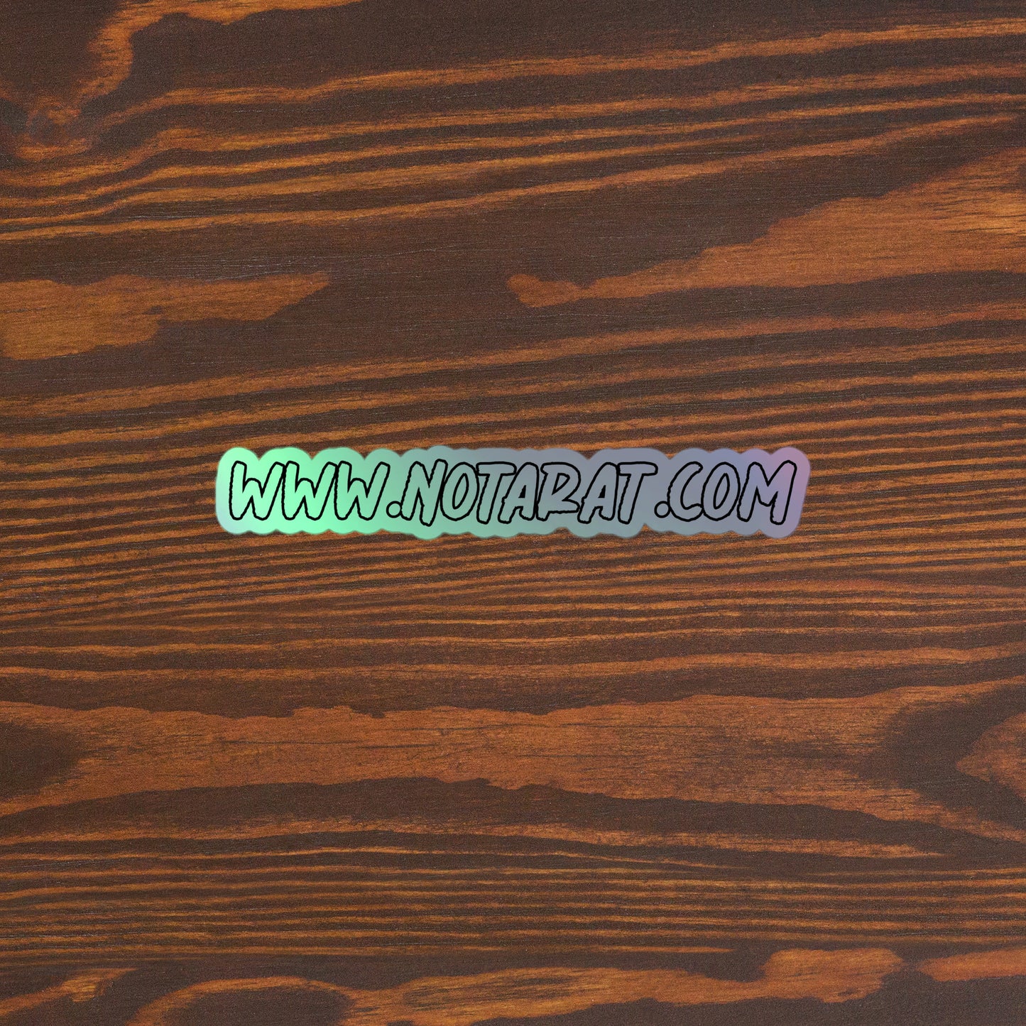 Holographic notarat.com stickers