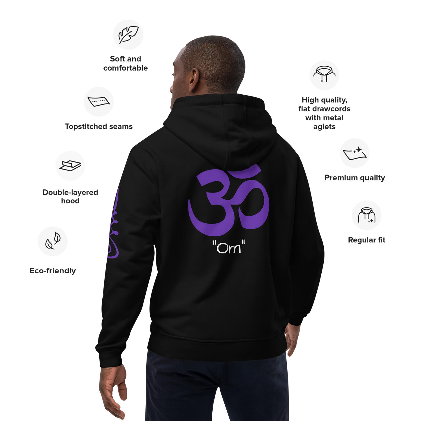 Premium Zen Om eco hoodie