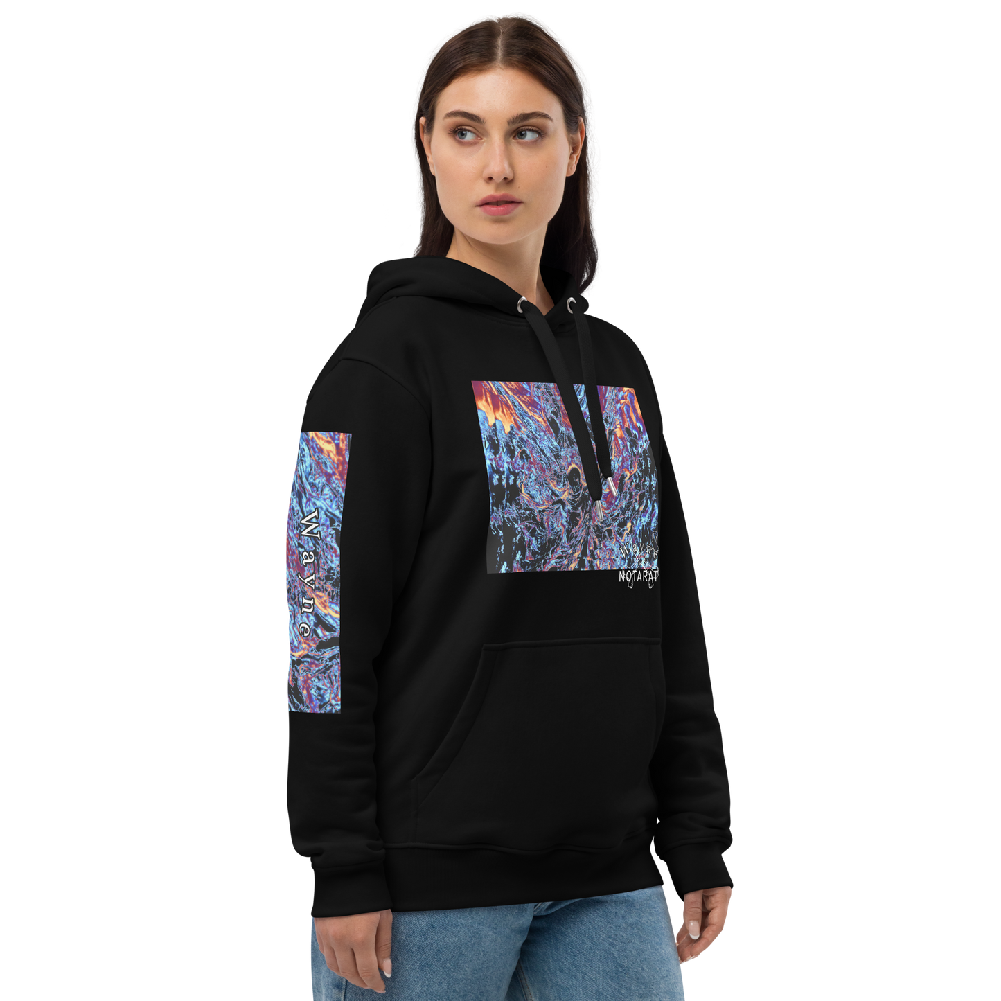 Wayne x Notarat Premium eco "down in flames" hoodie