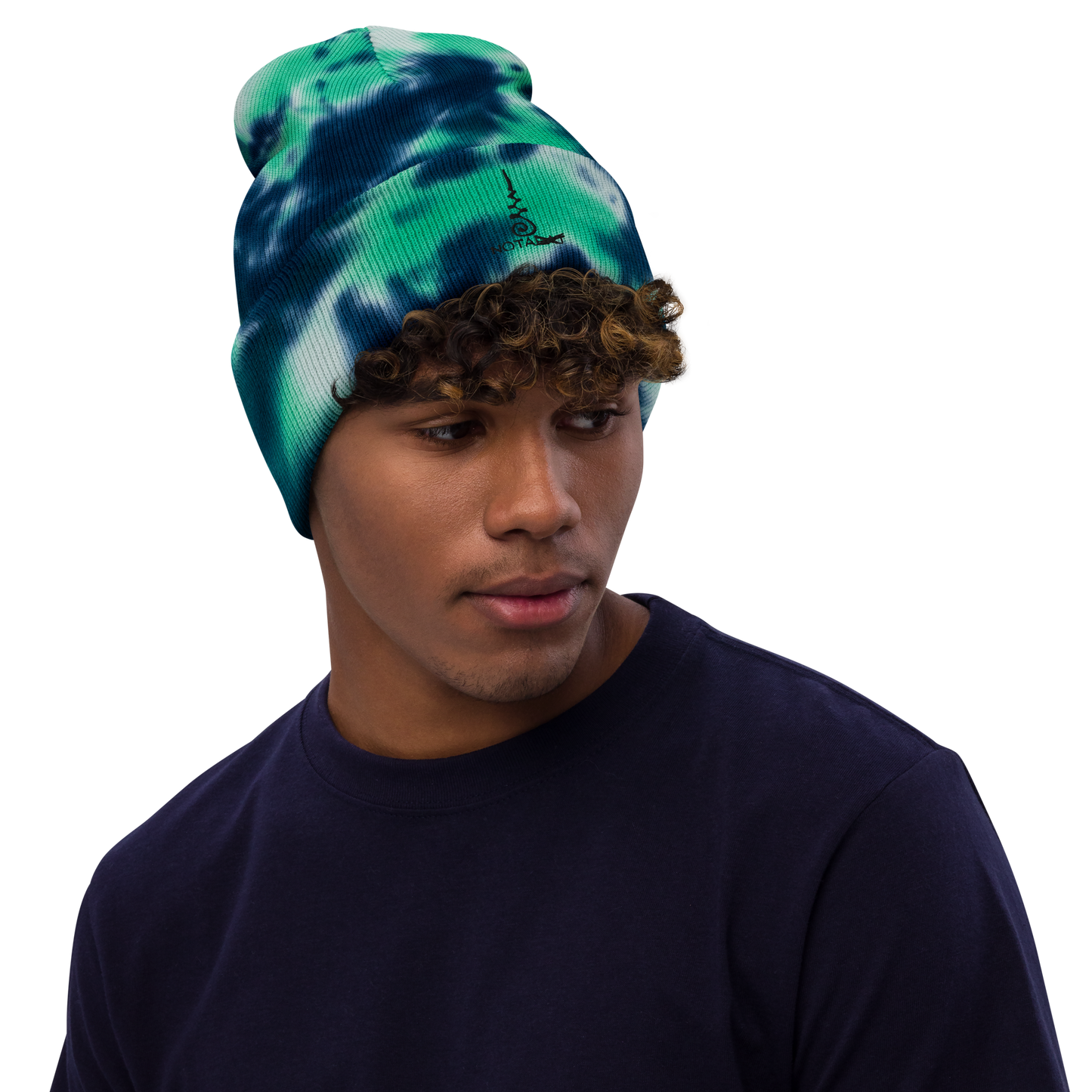 Tie-dye "Om" beanie