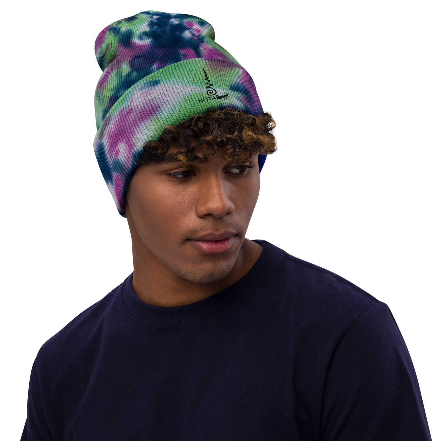 Tie-dye "Om" beanie