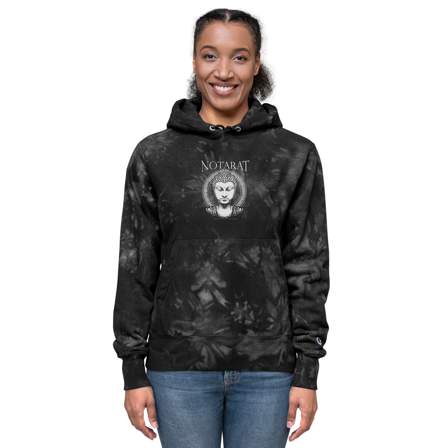 Notarat x Perio J. Unisex Champion tie-dye hoodie