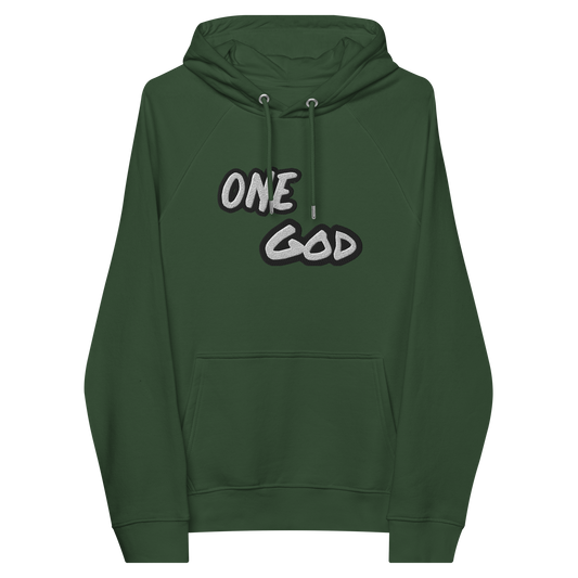 Unisex eco "One God" hoodie