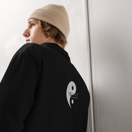 Unisex "yin - yang" fleece pullover