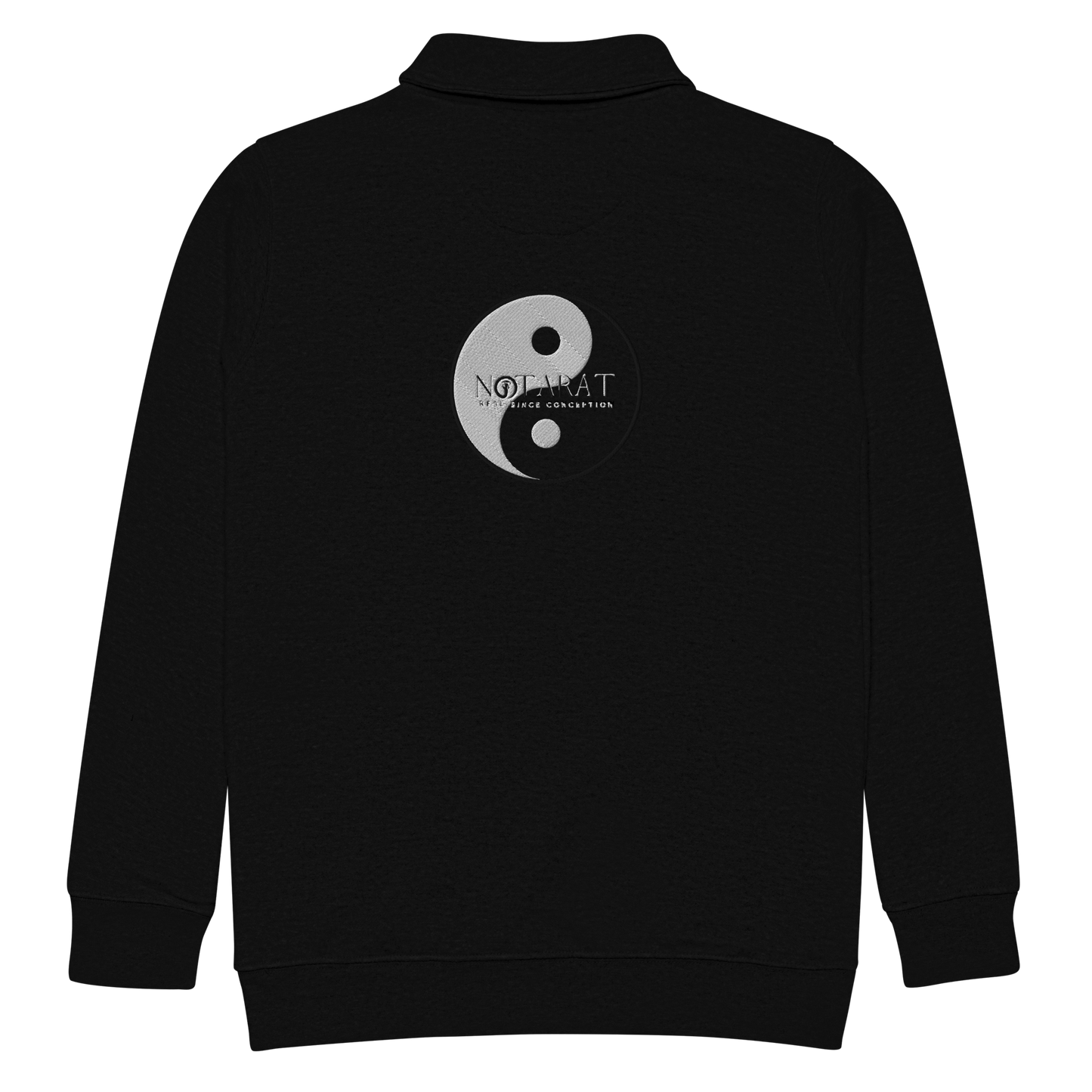 Unisex "yin - yang" fleece pullover