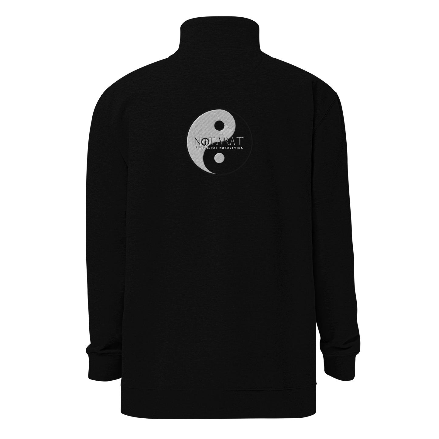 Unisex "yin - yang" fleece pullover