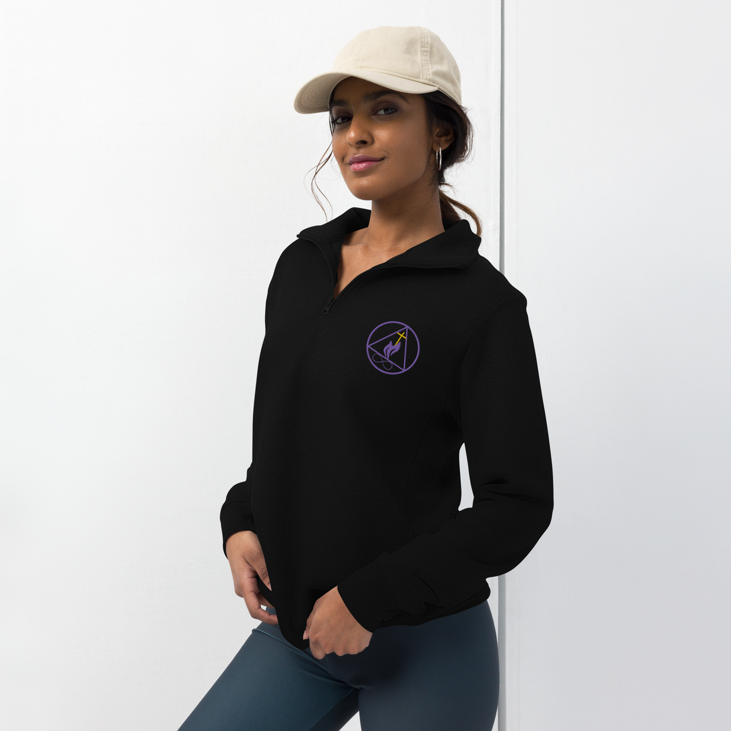 Unisex twin flame/ Tree of life fleece pullover