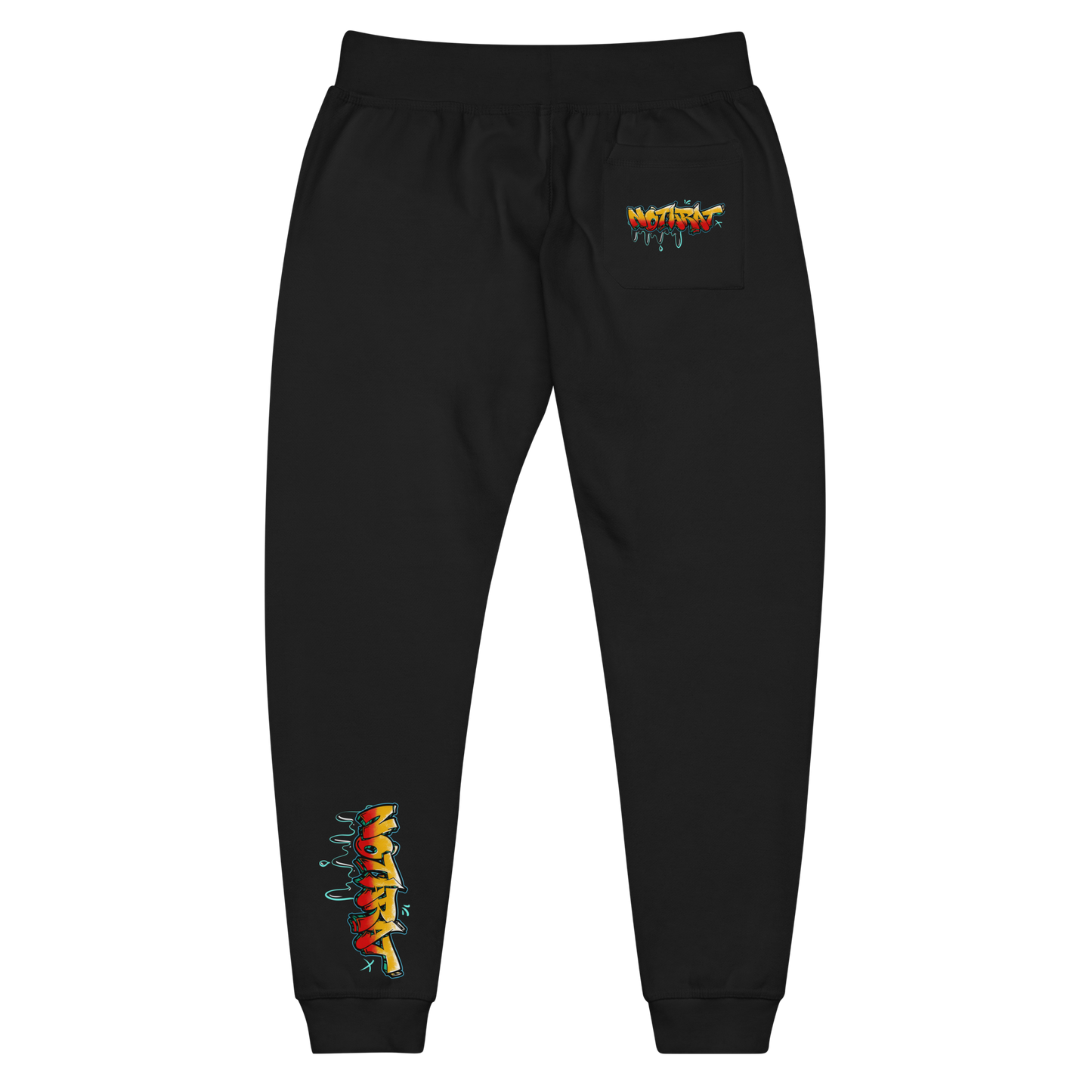 Notarat Unisex fleece "Notaffiti Orange" sweatpants