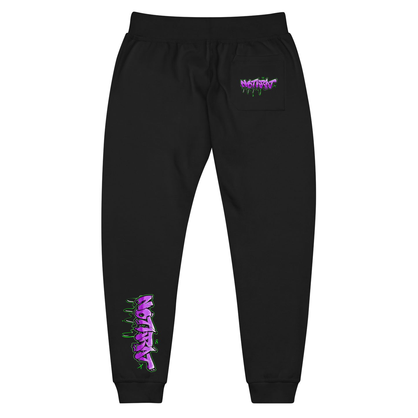 Notarat Unisex fleece "Notaffiti Purple" sweatpants