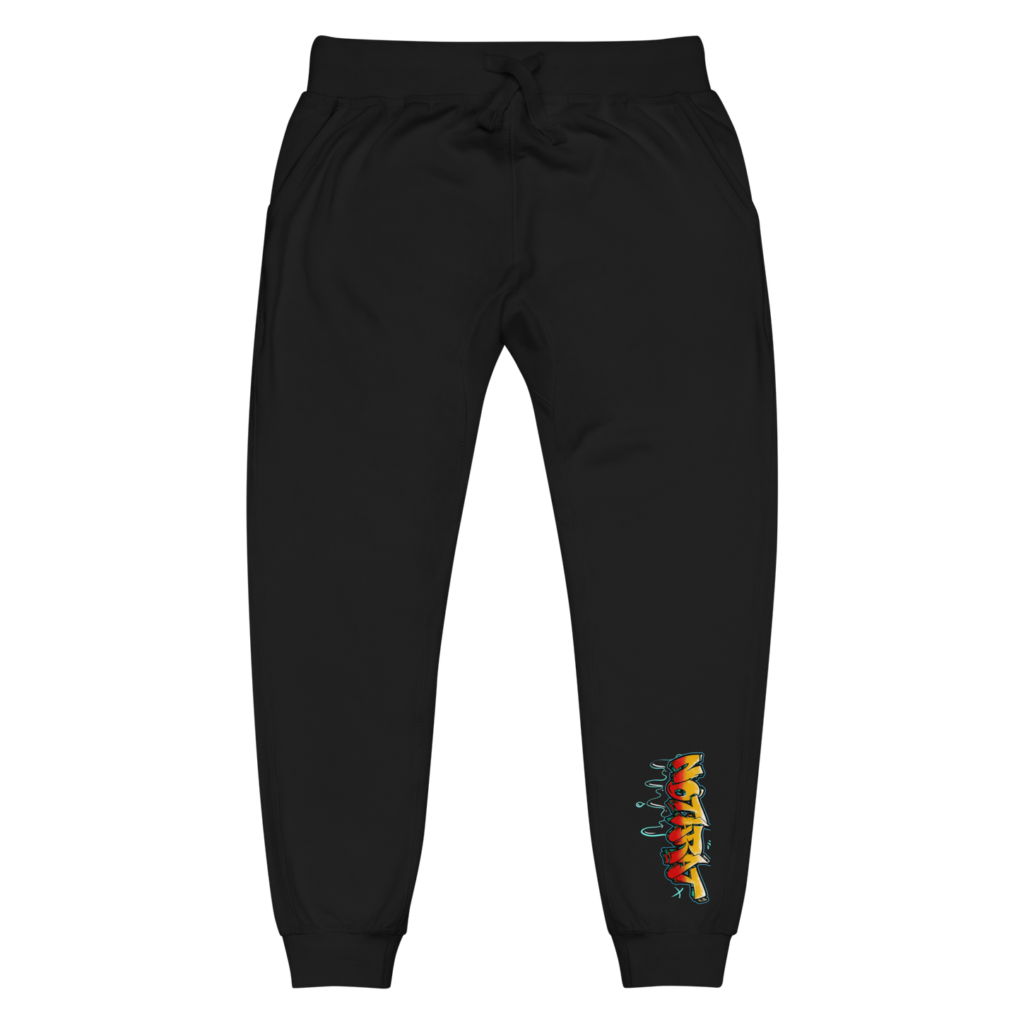 Notarat Unisex fleece "Notaffiti Orange" sweatpants