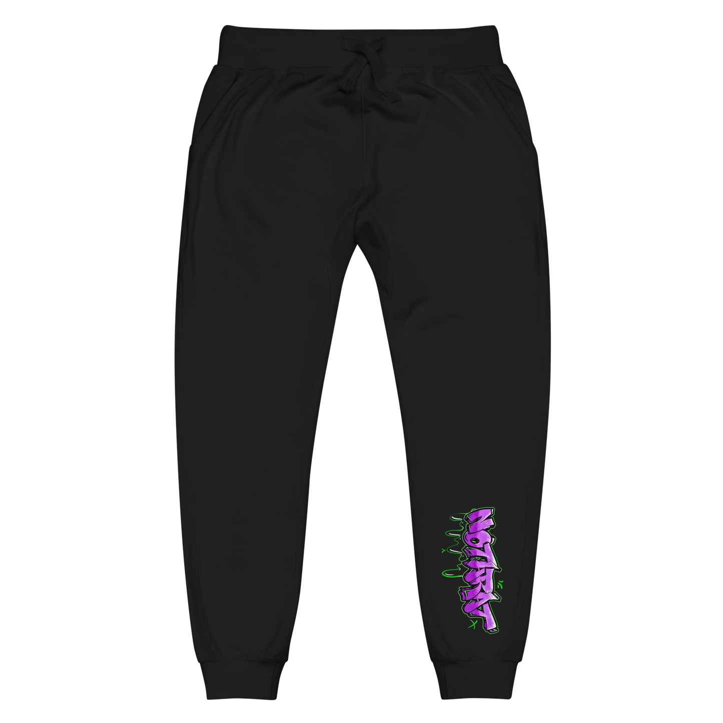 Notarat Unisex fleece "Notaffiti Purple" sweatpants