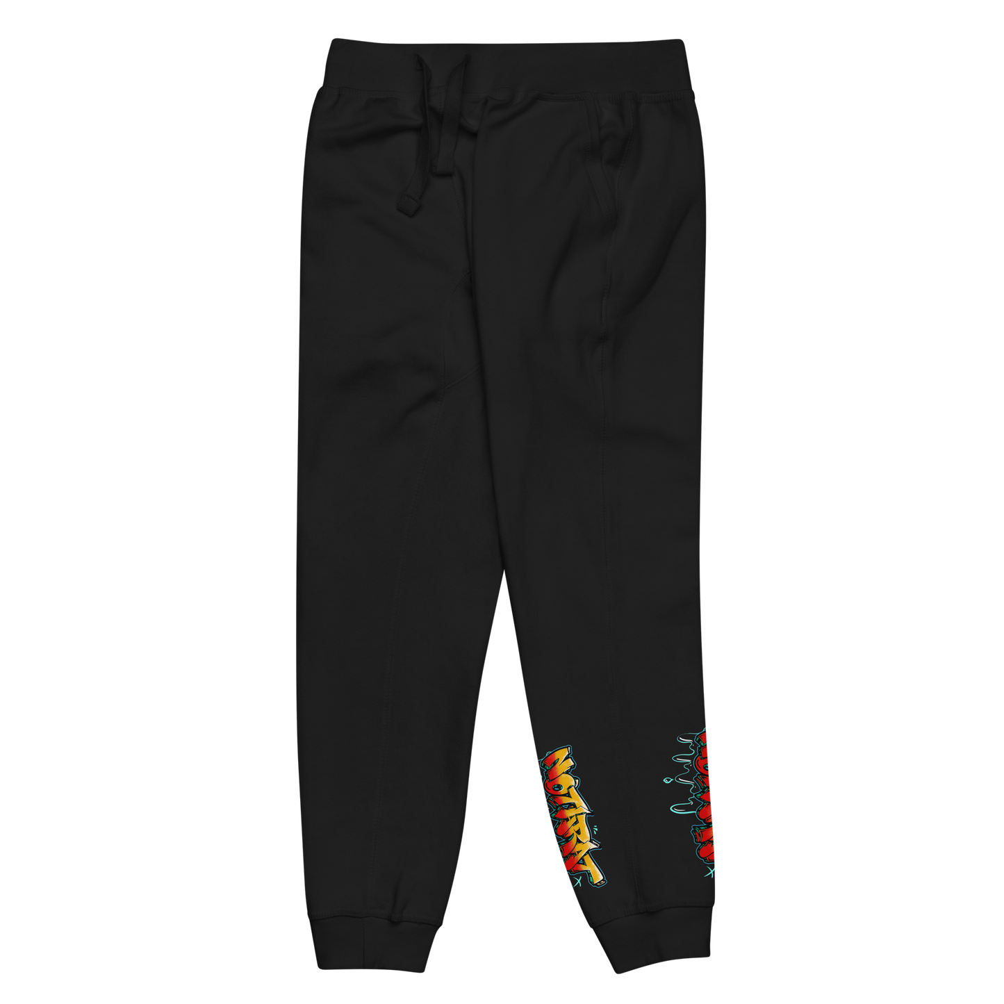 Notarat Unisex fleece "Notaffiti Orange" sweatpants