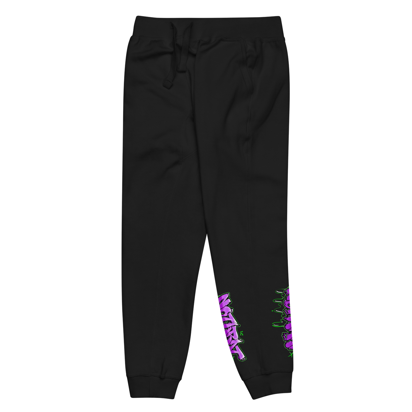 Notarat Unisex fleece "Notaffiti Purple" sweatpants