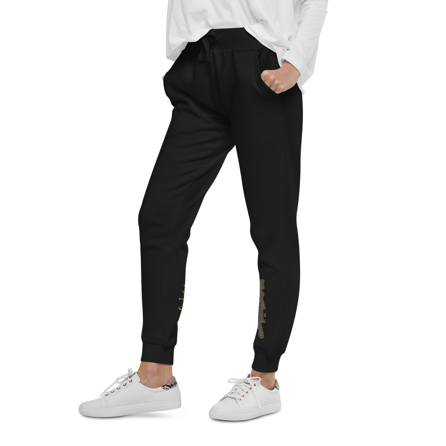 Notarat Unisex fleece "Notaffiti Gold" sweatpants