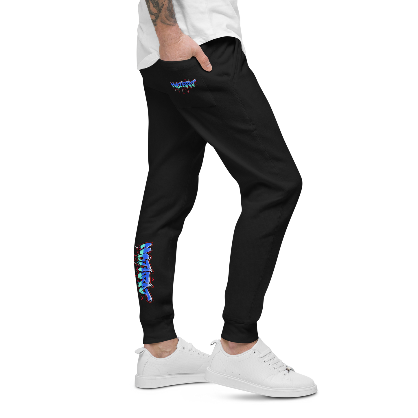 Notarat Unisex fleece "Notaffiti Blue" sweatpants