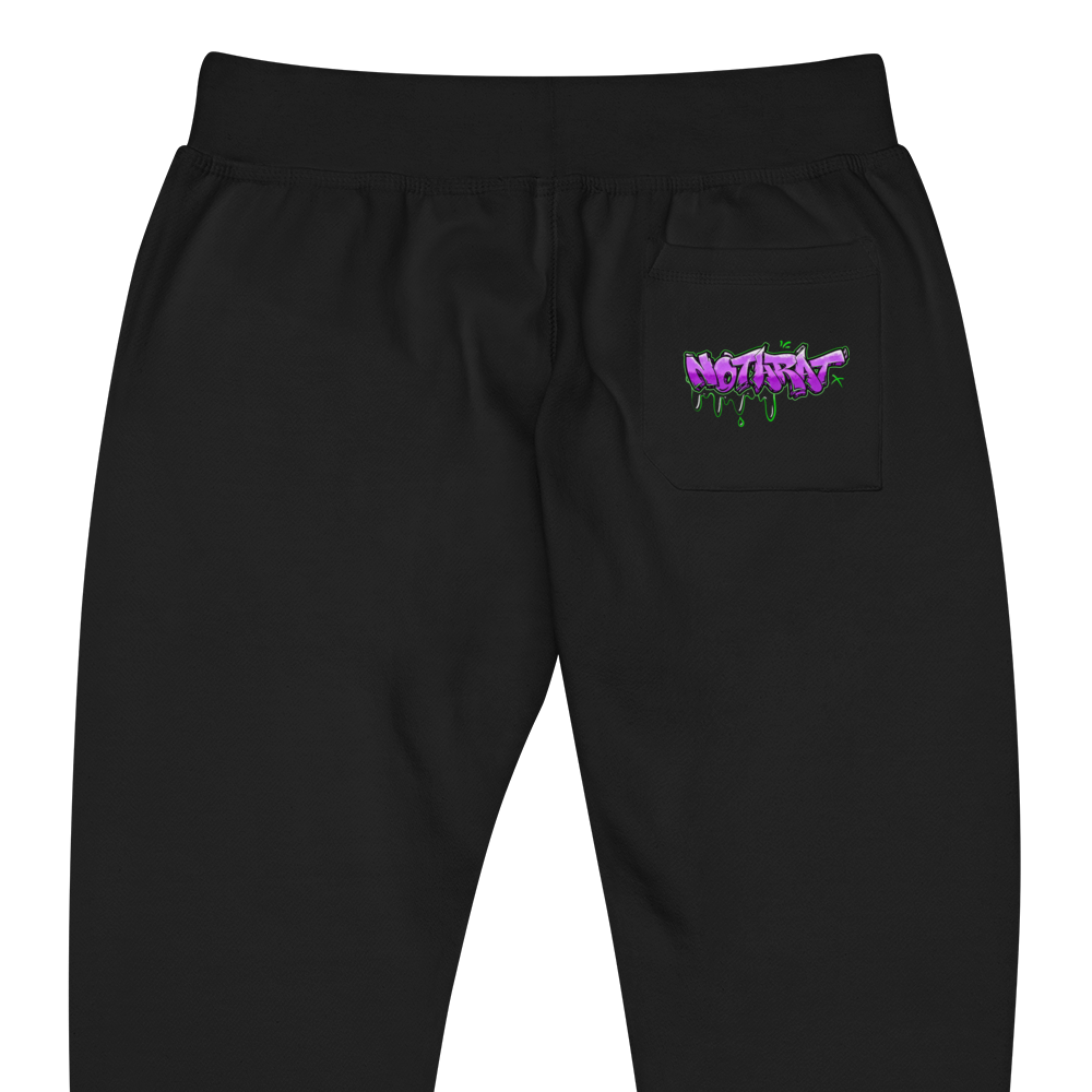 Notarat Unisex fleece "Notaffiti Purple" sweatpants