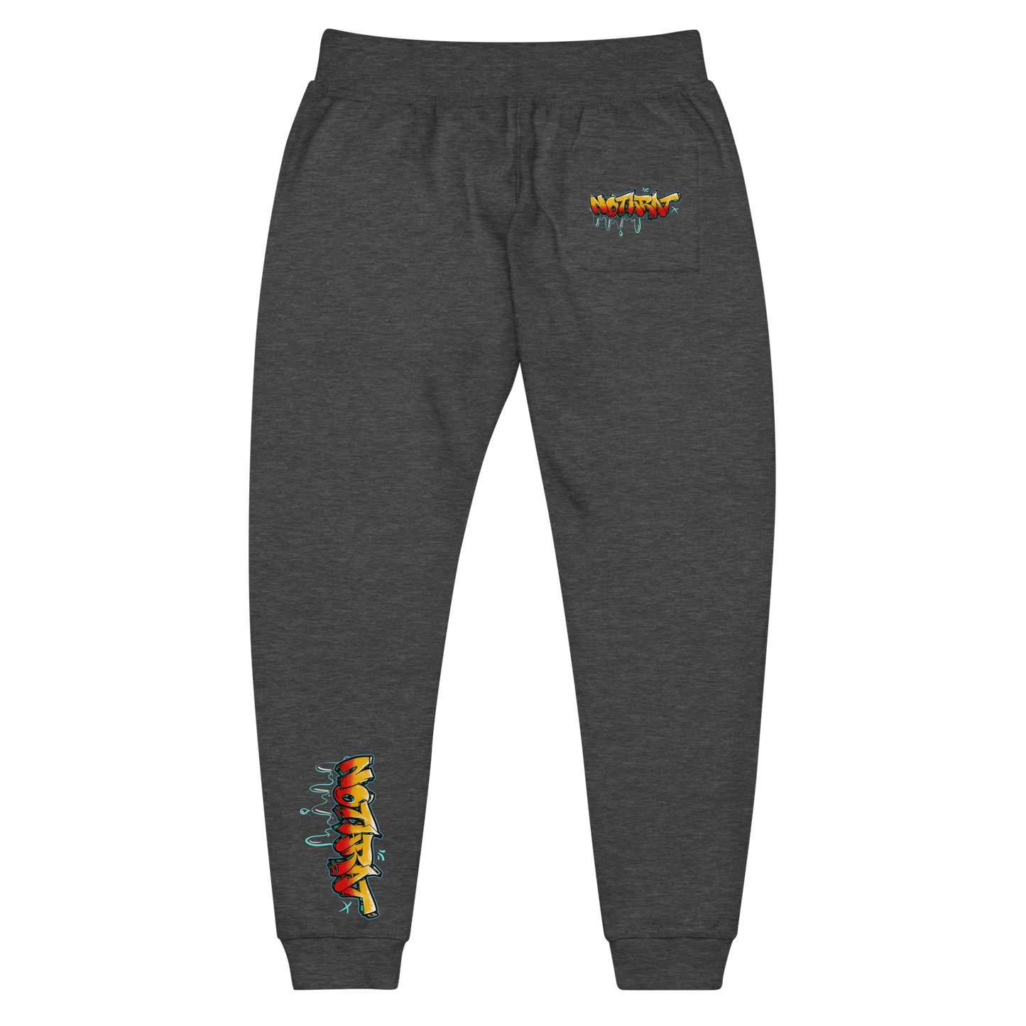 Notarat Unisex fleece "Notaffiti Orange" sweatpants