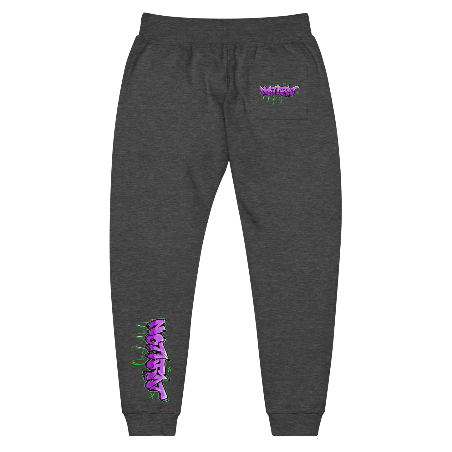 Notarat Unisex fleece "Notaffiti Purple" sweatpants