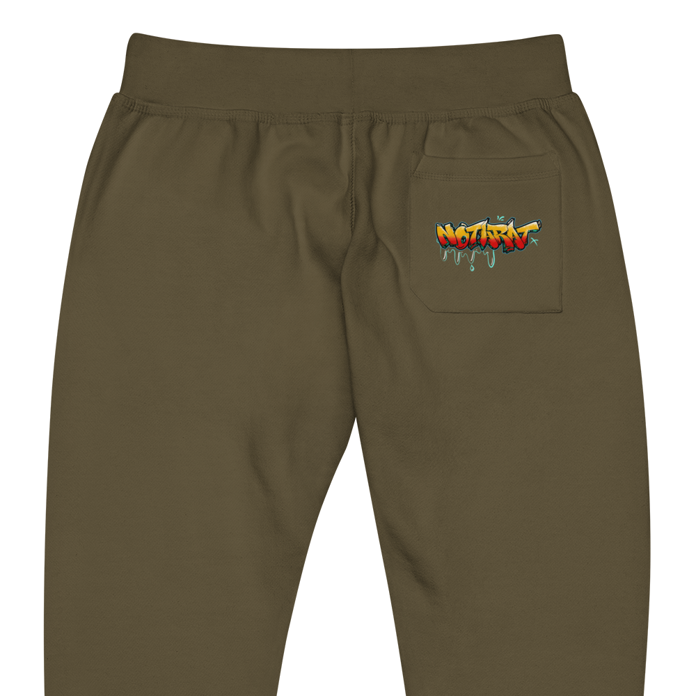 Notarat Unisex fleece "Notaffiti Orange" sweatpants