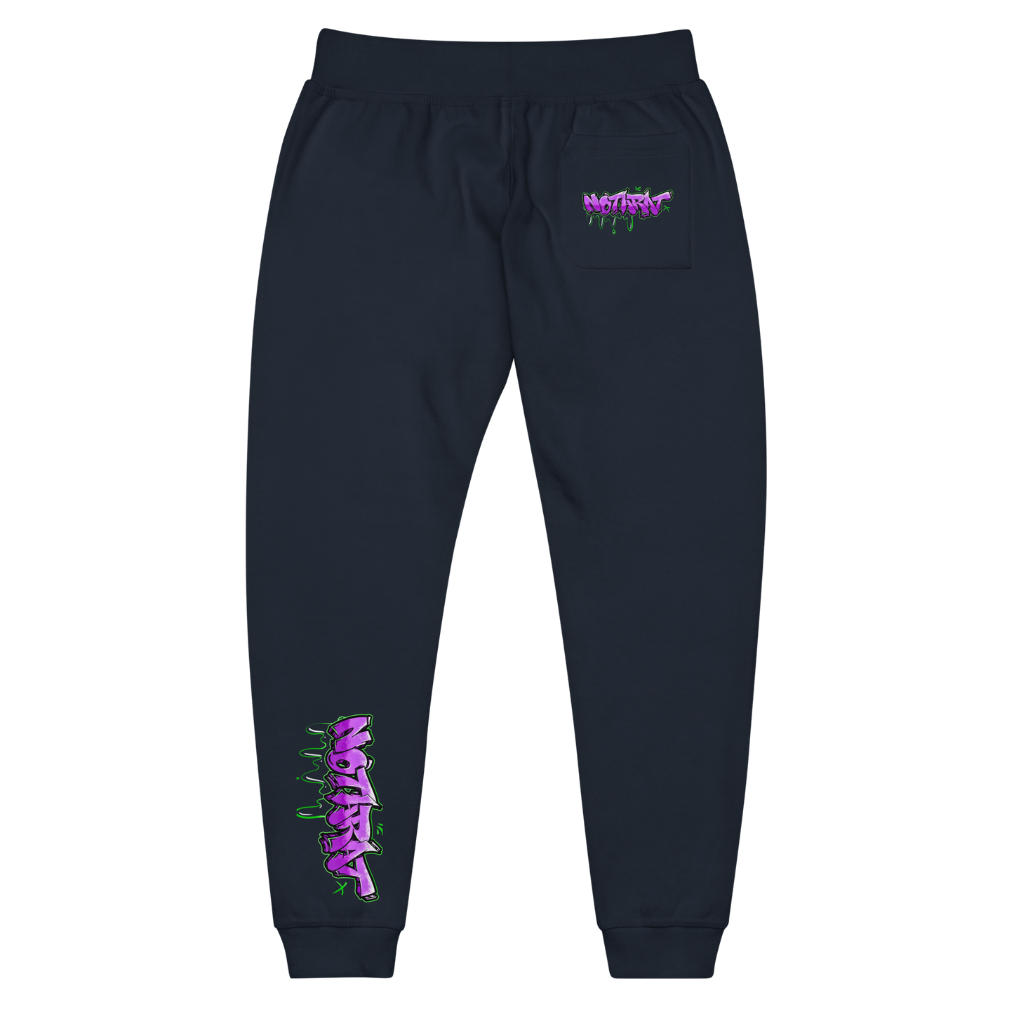 Notarat Unisex fleece "Notaffiti Purple" sweatpants