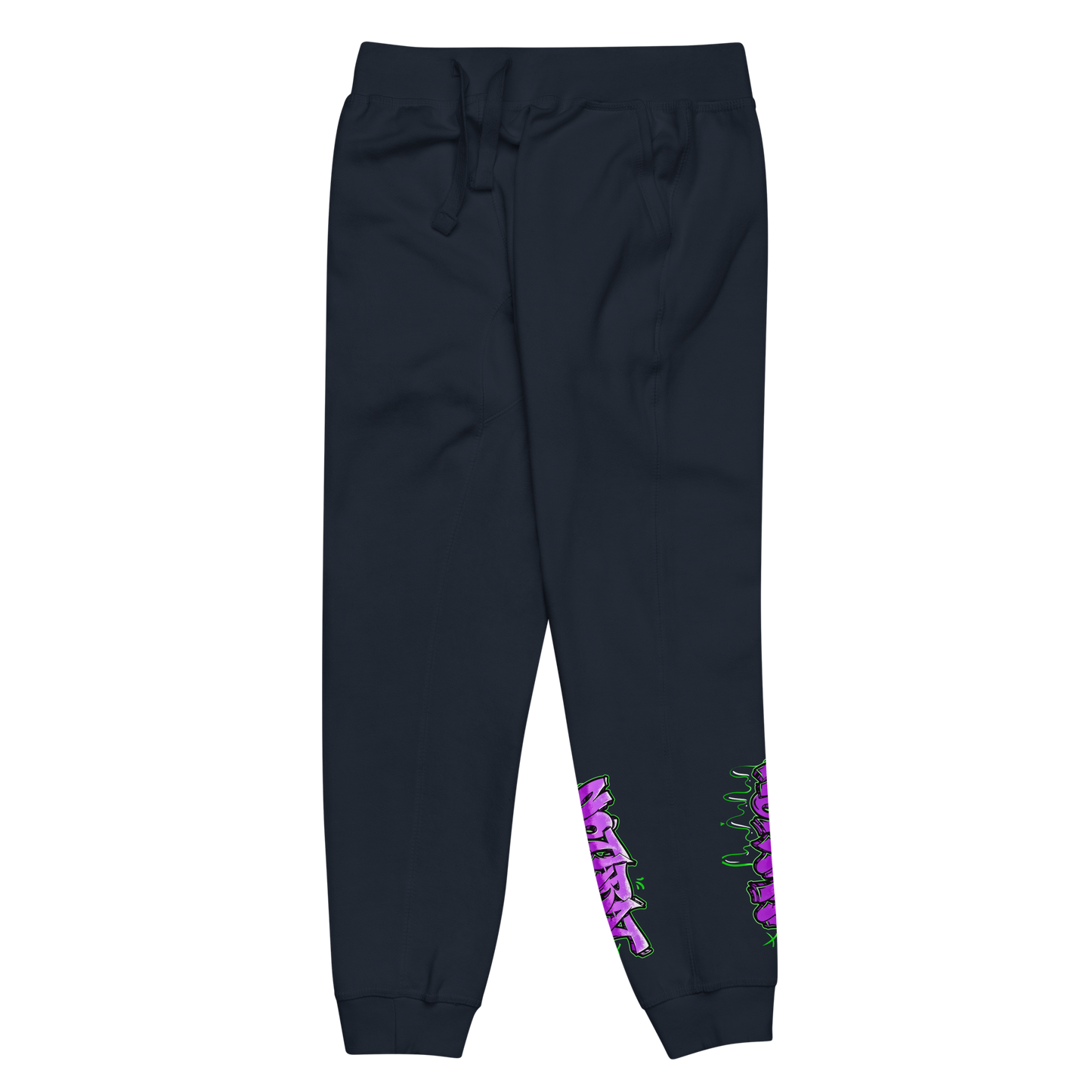 Notarat Unisex fleece "Notaffiti Purple" sweatpants