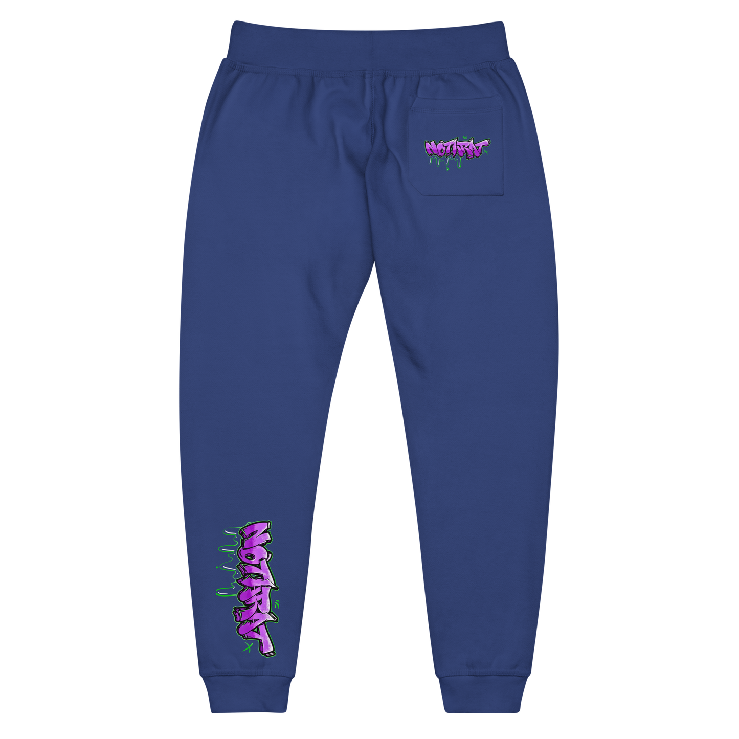 Notarat Unisex fleece "Notaffiti Purple" sweatpants