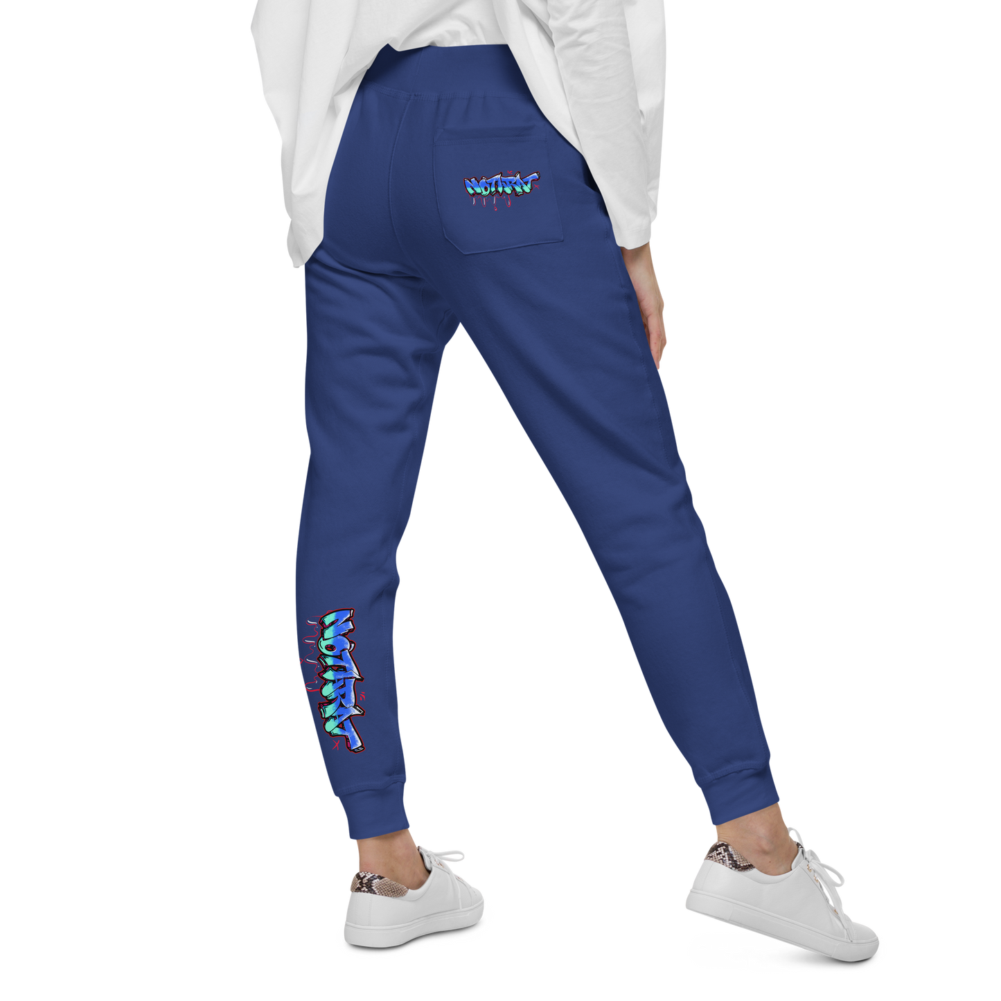 Notarat Unisex fleece "Notaffiti Blue" sweatpants